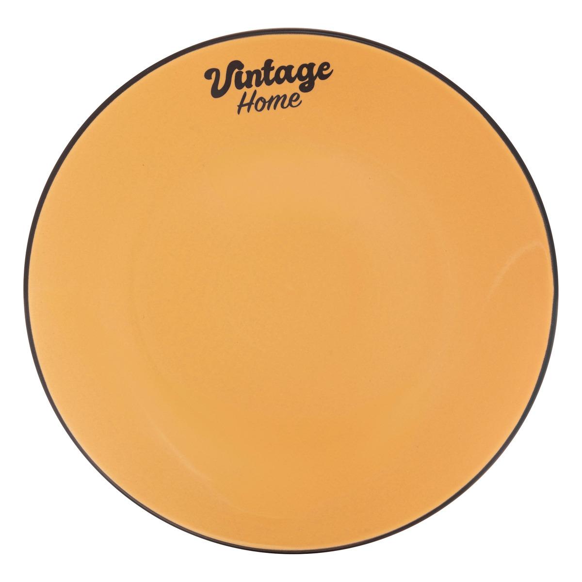ASSIETTE A DESSERT BE VINTAGE JAUNE D.20CM