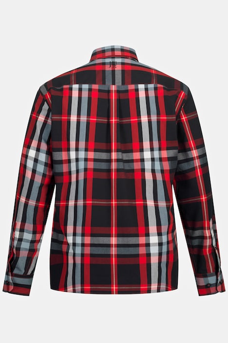 JAY-PI Trekking-Karohemd, Outdoor, Langarm, Buttondown-Kragen, Modern Fit