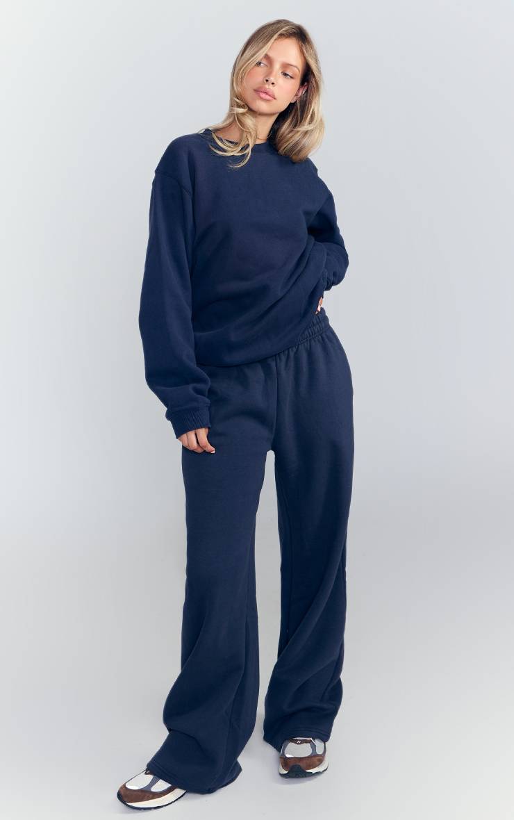 Bleu Marine Sweatshirt À Enfiler
