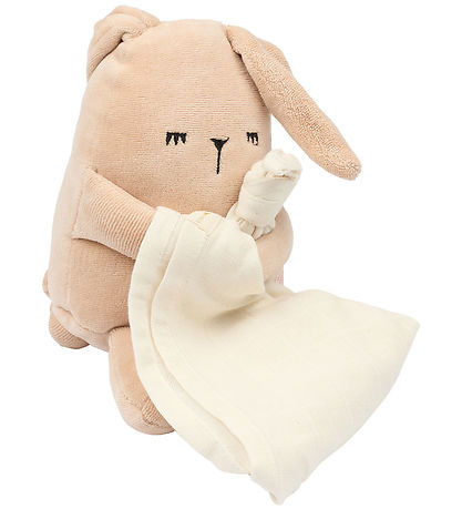 Fabelab Musikalischer Teddybär - Bunny - 18 cm - Dusty Rose