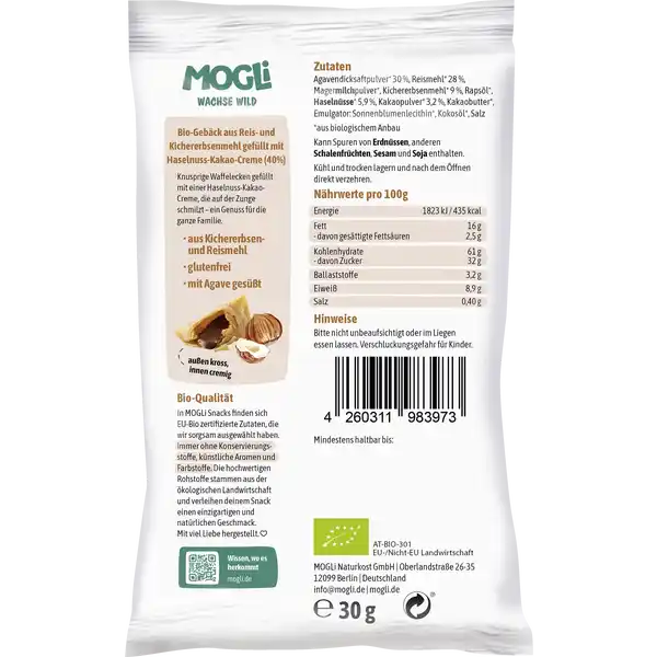 Bio Nuss Creme Ecken