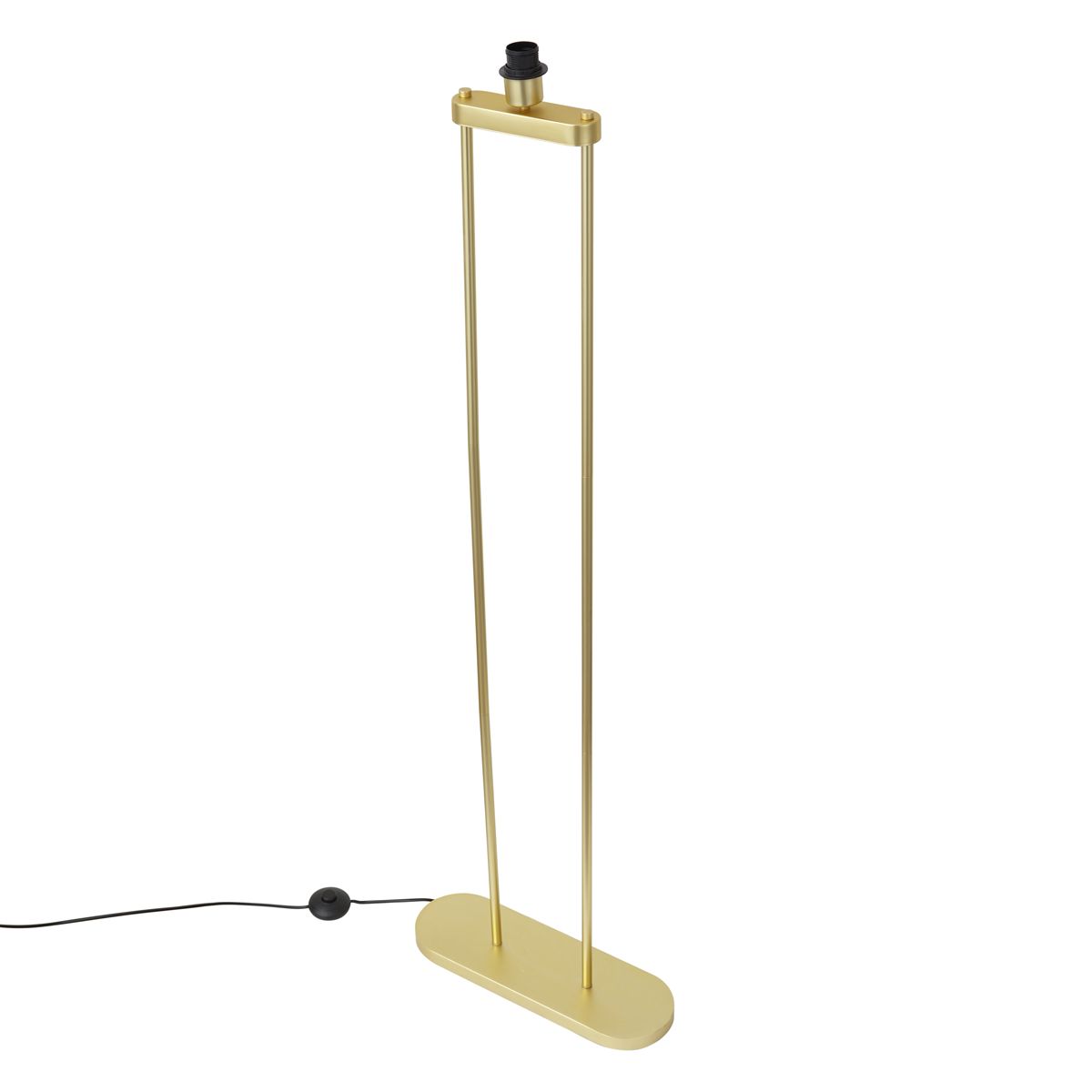 Moderne vloerlamp messing - Thijmen