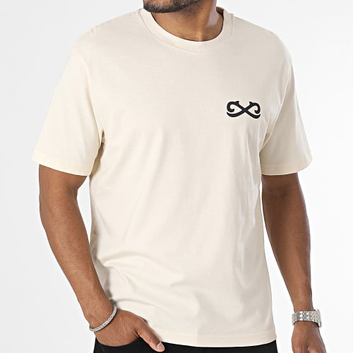 Tee Shirt Oversize Infini Beige Noir