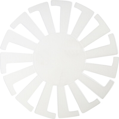 Flet-Let-Skabelon - H 8 CM - Ø 14 CM - Transparent - 10 Stk