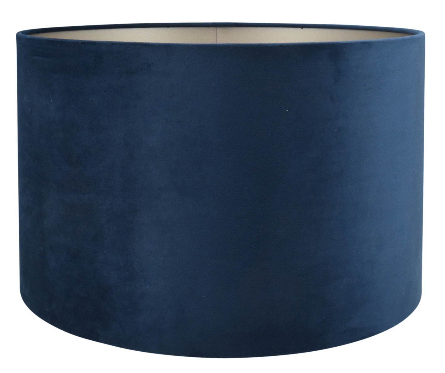 Lampenkap Alice blauw op taupe 40x40x25cm