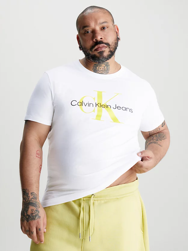 Camiseta slim fit com monograma