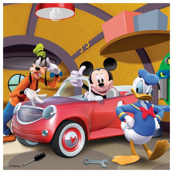 Puzzles 3x49 pièces - Tout le monde aime Mickey -