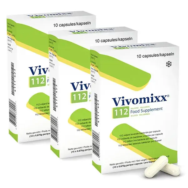 Mendes SA Vivomixx 112 - 10 cápsulas - Pacote com 3