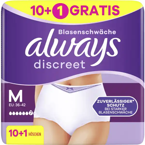 Discreet Inkontinenz Pants Plus M 10+1
