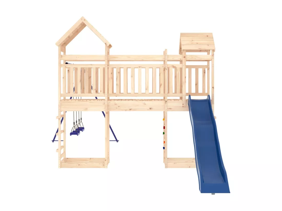 Aire de jeux d'extérieur bois de pin massif