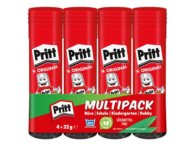 Pritt Klebestift-Set 22 g, 4 Stück Pritt Leimstift , 4er Set
