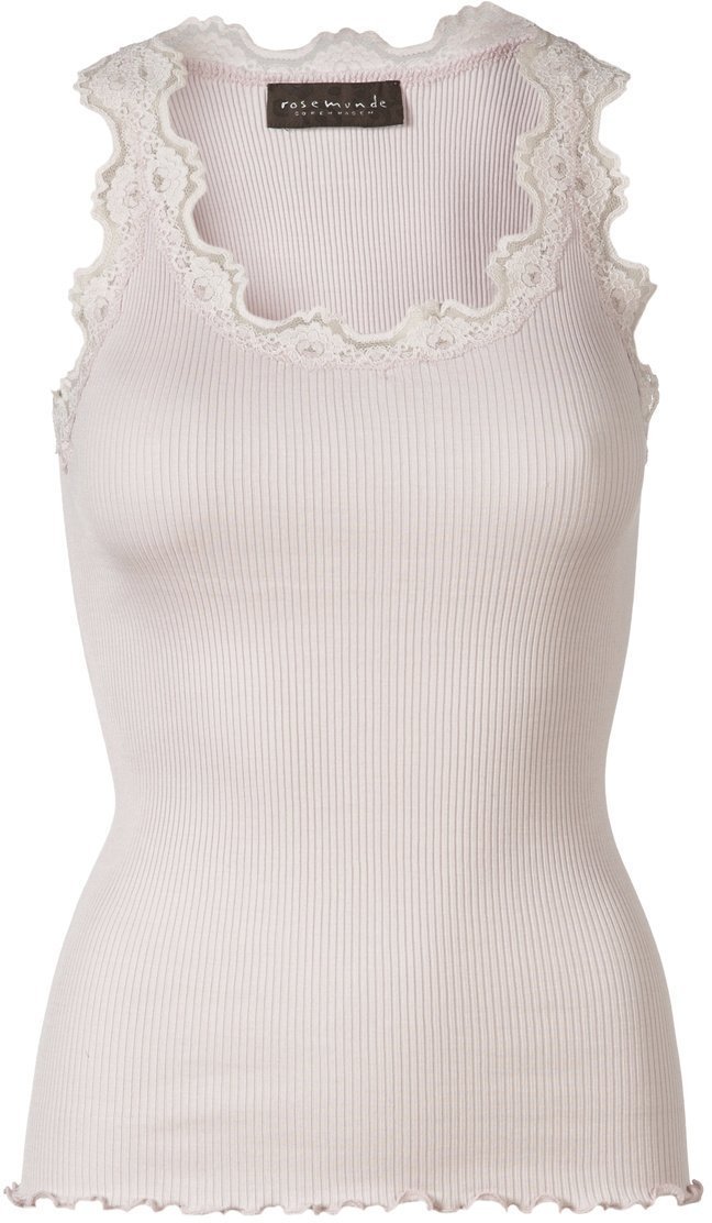 Rosemunde Silk Top Regular w/ Vintage Lace soft rose