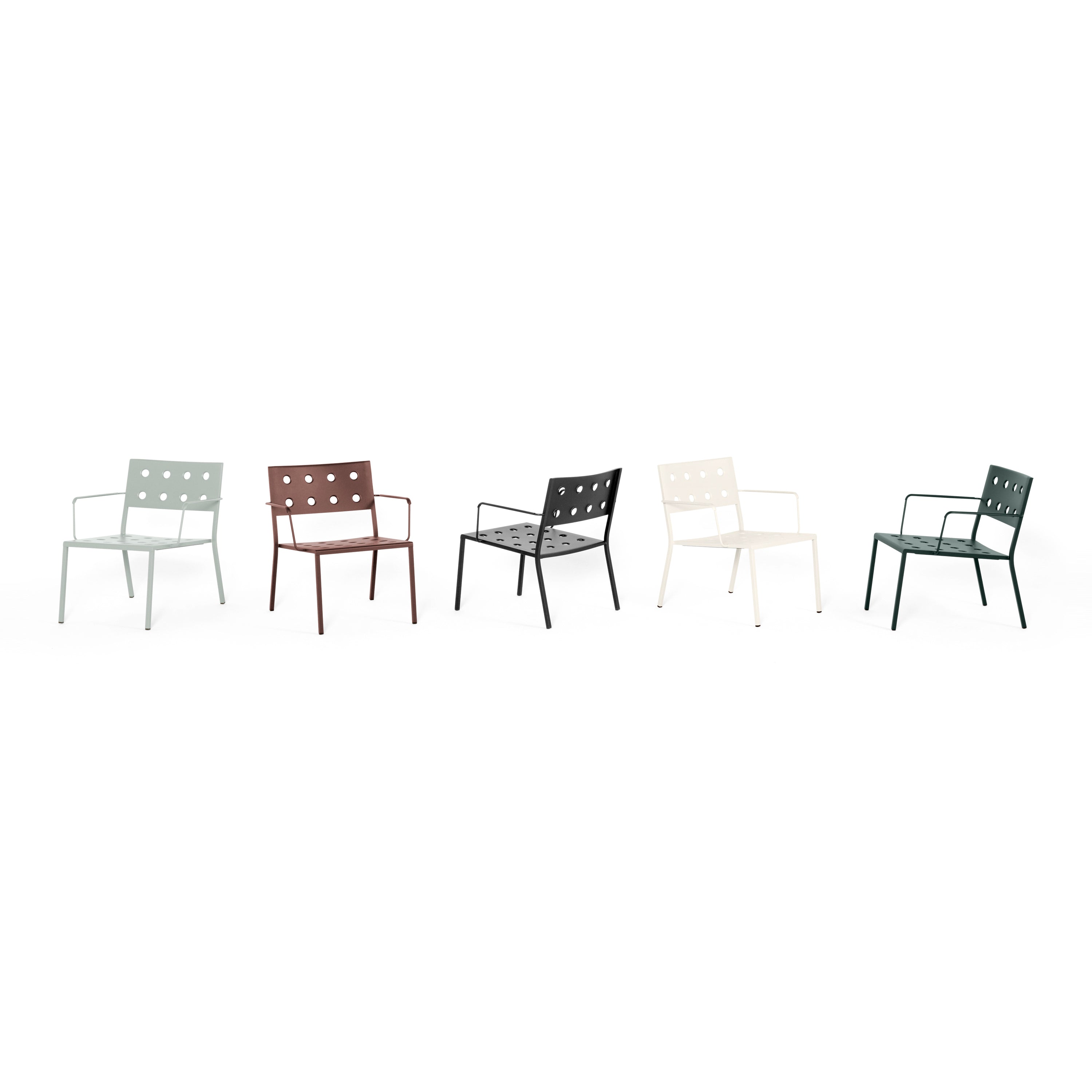 HAY Balcony Lounge Armstoel - Chalk beige