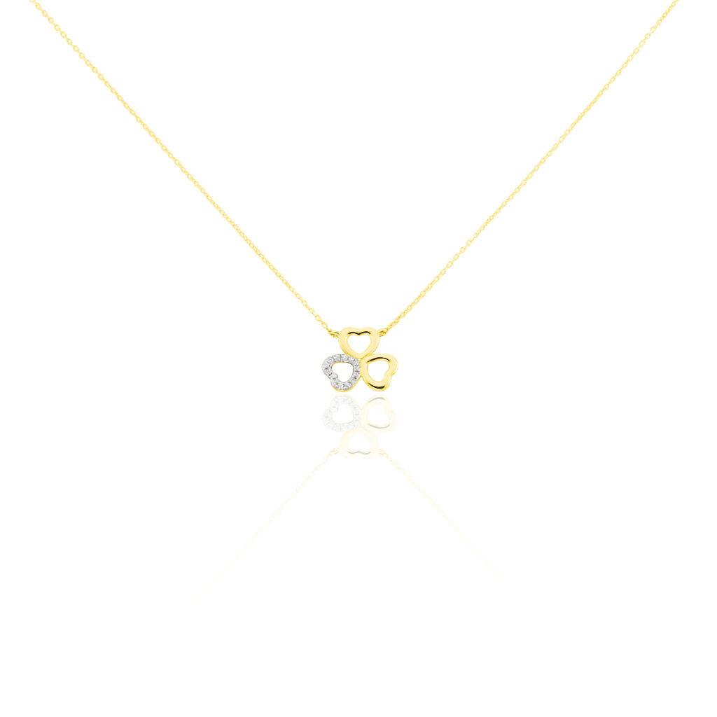 Collier Or Jaune Helisende Diamants