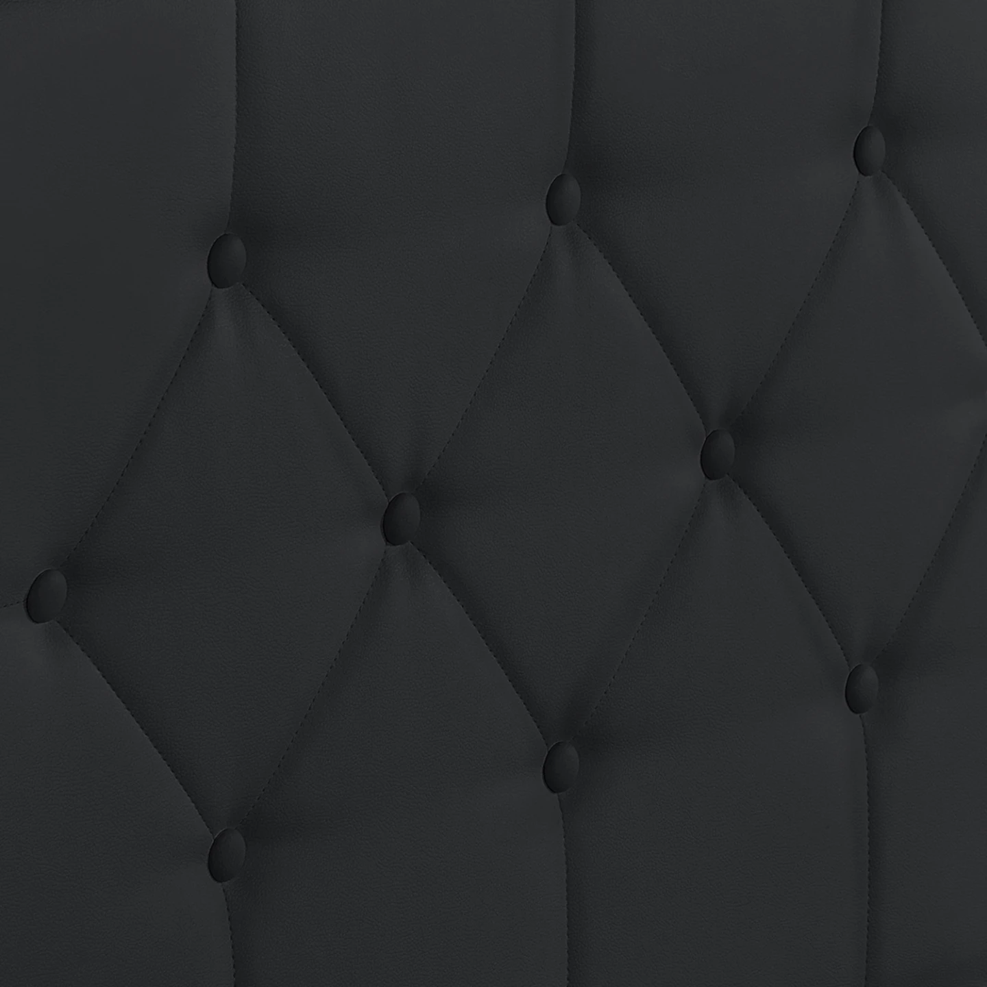 Lit coffre double AUSTIN avec tête de lit et sommier 160 x 200 cm PVC noir