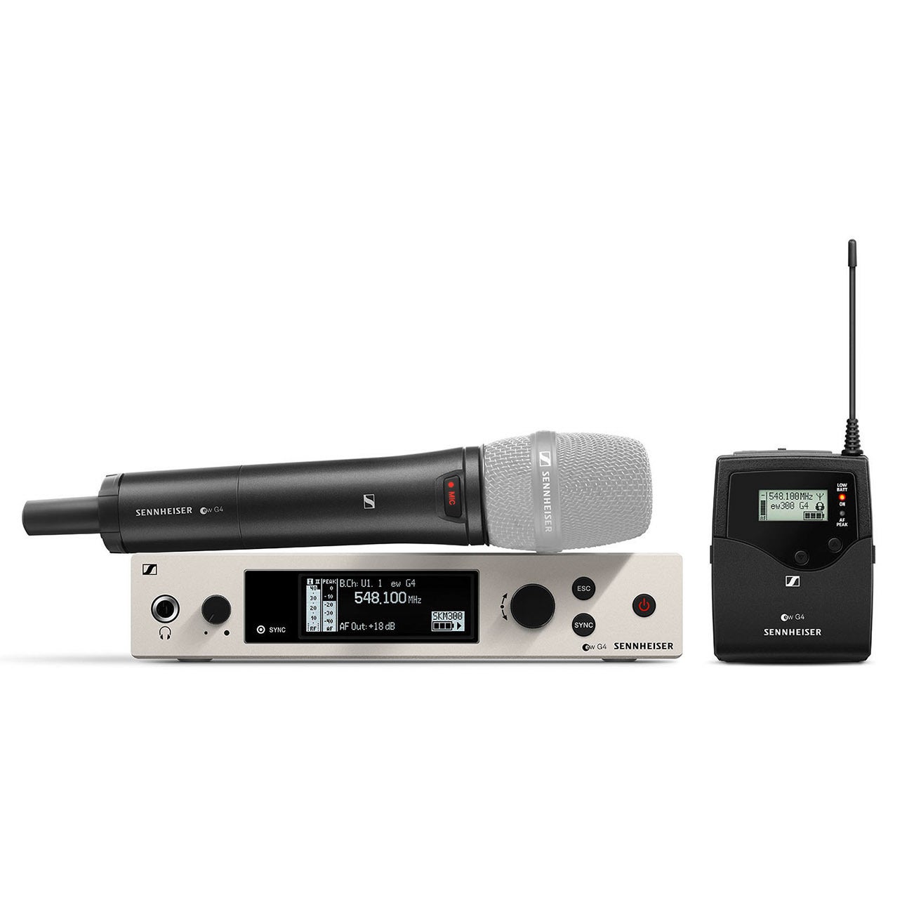Sennheiser ew 300 G4-BASE COMBO-GW draadloze set (558 - 626 MHz)