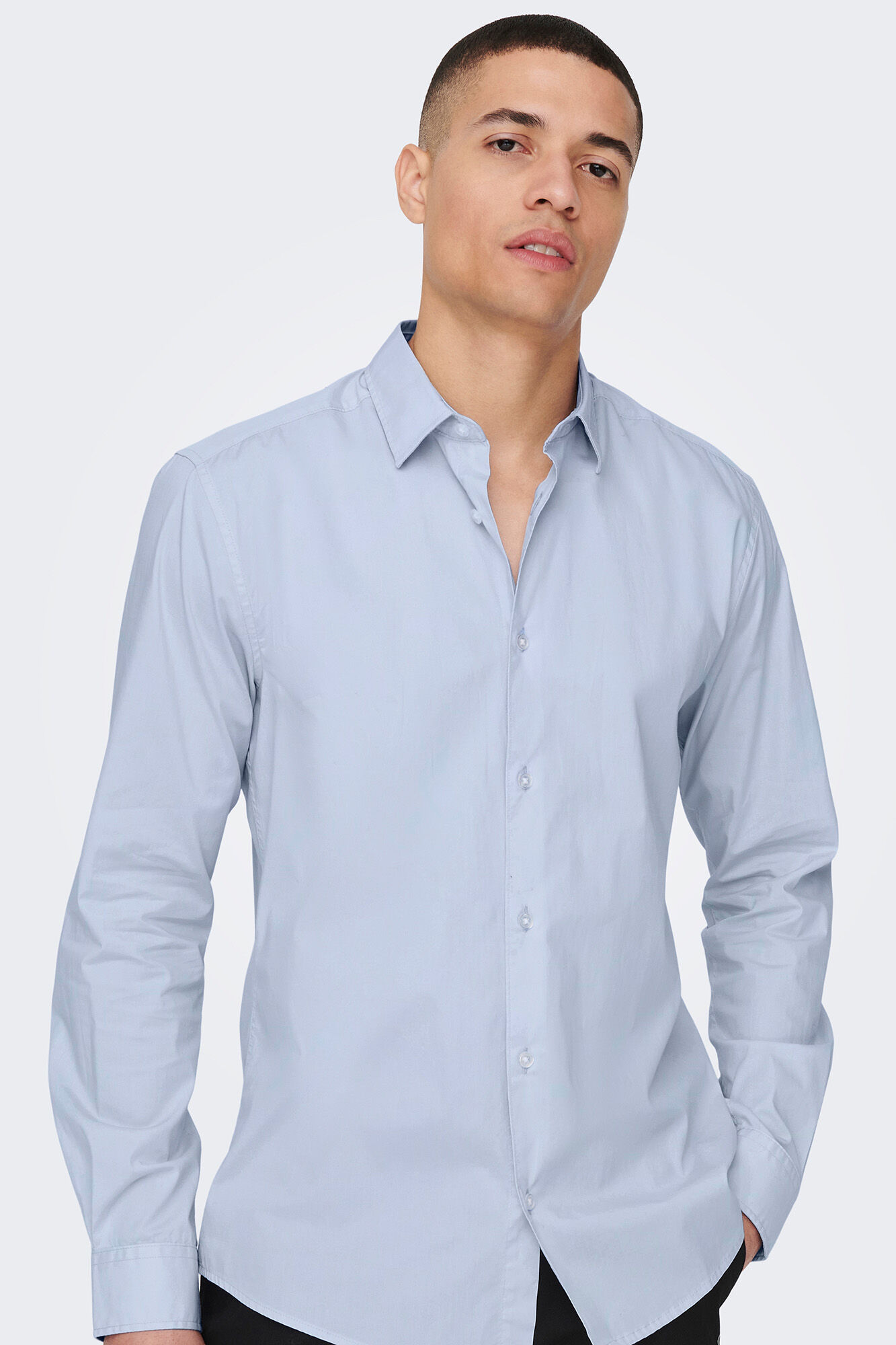 Camisa Oxford de manga comprida