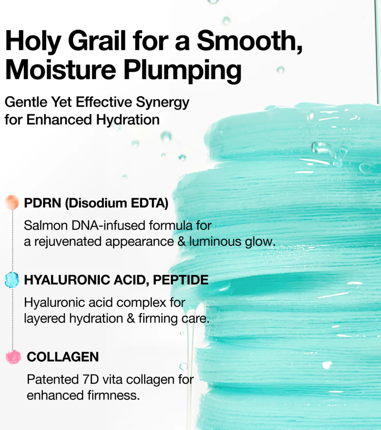 Anua - Formato de almofadas PDRN 100 Hyaluronic Acid Glow