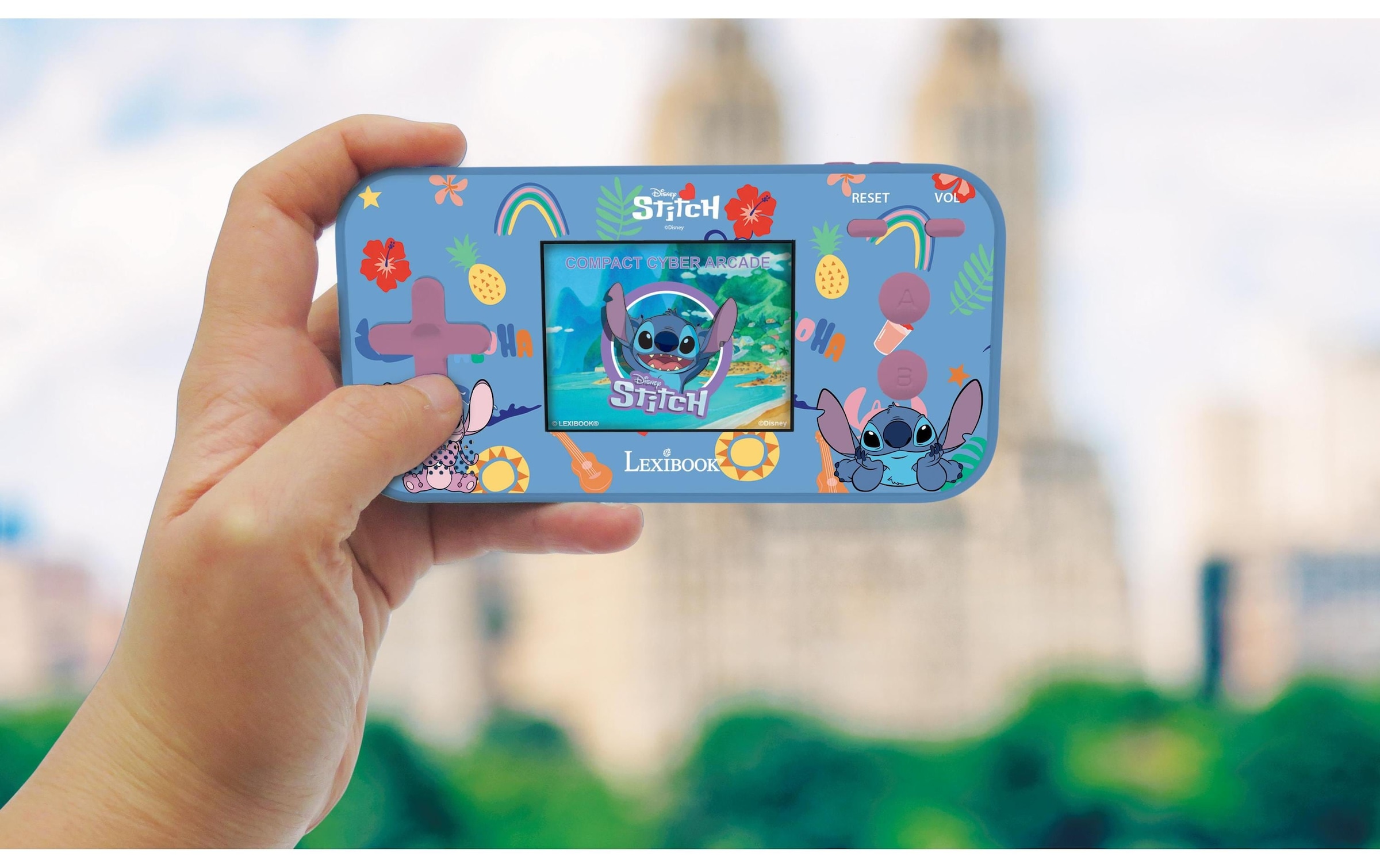 Lexibook® Spielekonsole »Disney Stitch Compact Cyber Arcade«
