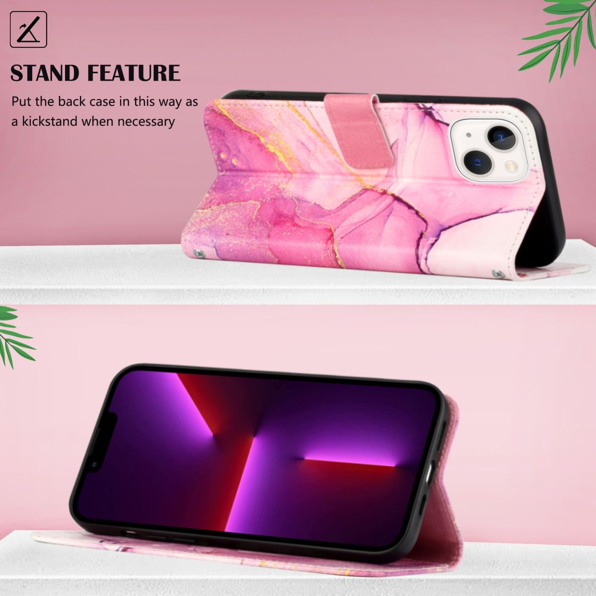 Hülle Handy Schutz für Apple iPhone 15 Case Cover Klapp Tasche Wallet Etuis Neu