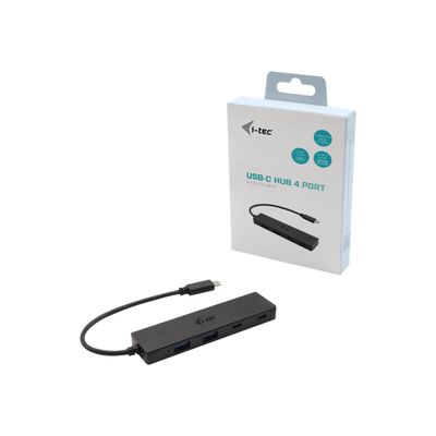 i-Tec - Hub - 2 x SuperSpeed USB 3.0 + 2 x USB-C 3.1 Gen 1 - de bureau
