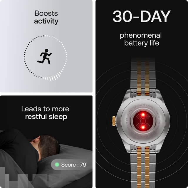 Withings ScanWatch Nova Brilliant hybridur 39 mm (guld)
