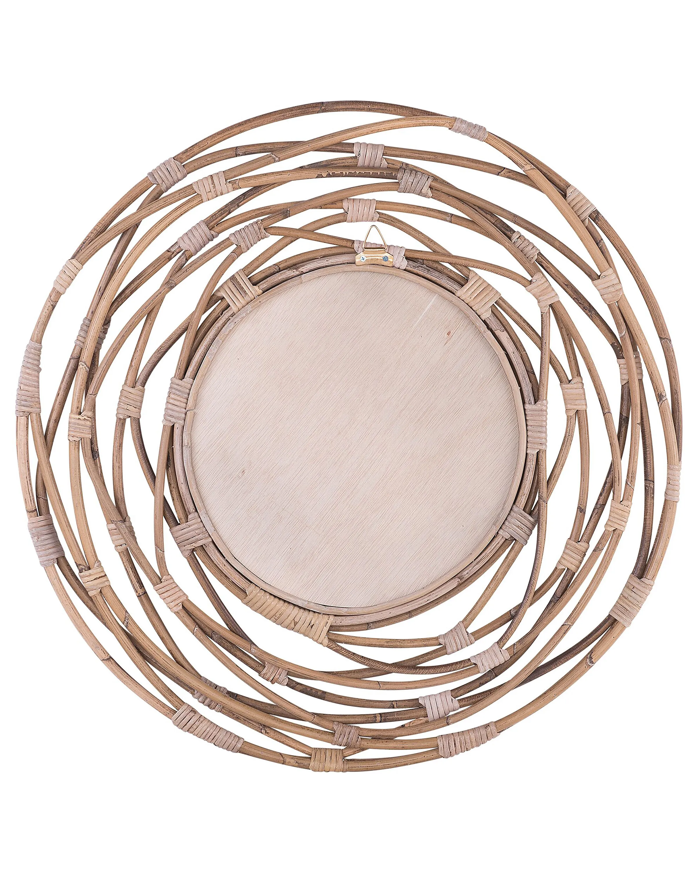 Wandspiegel BURGIS 75 cm 75 cm Rotan Zandbeige