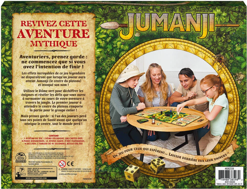 JEU JUMANJI RÉTRO - NOUVELLE ÉDITION
