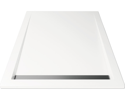 Breuer Classic Line douchebak 100 x 90 x 3,5 cm wit met afvoergoot 1934011000038