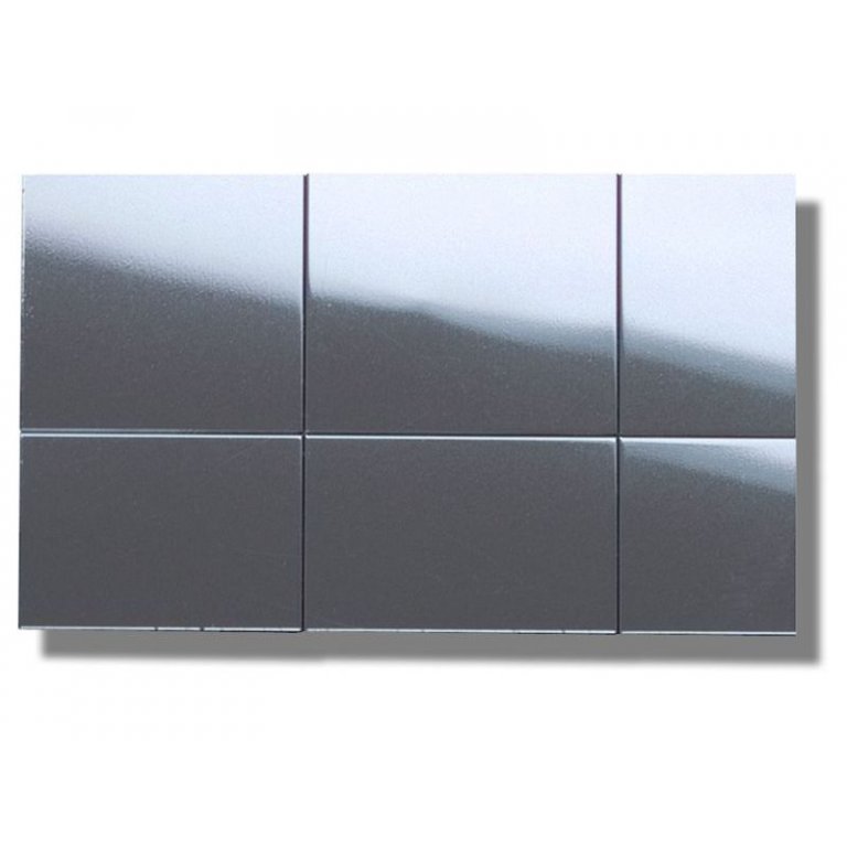 Polystyrol Spiegel selbstklebend, Quadrate 30 mm