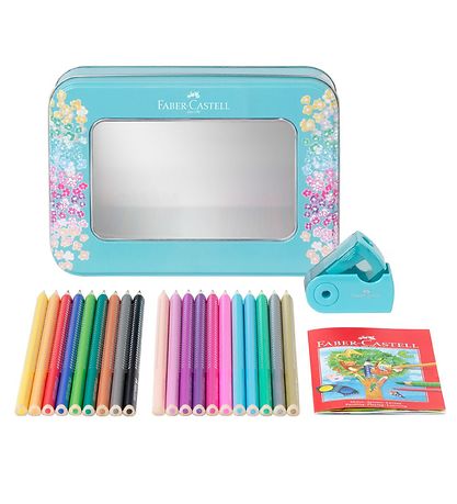 Faber-Castell Sparkle Tin Box - Farben/Tips - 20 st. - Multi
