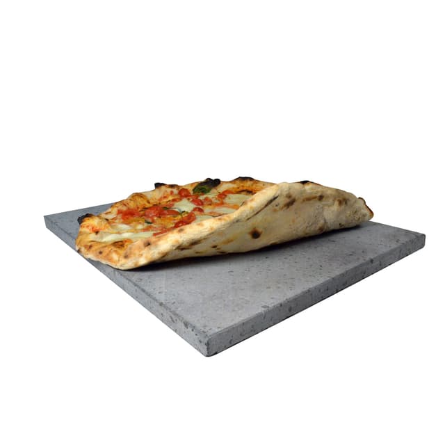 Pizza sæt med lavasten fra Etna