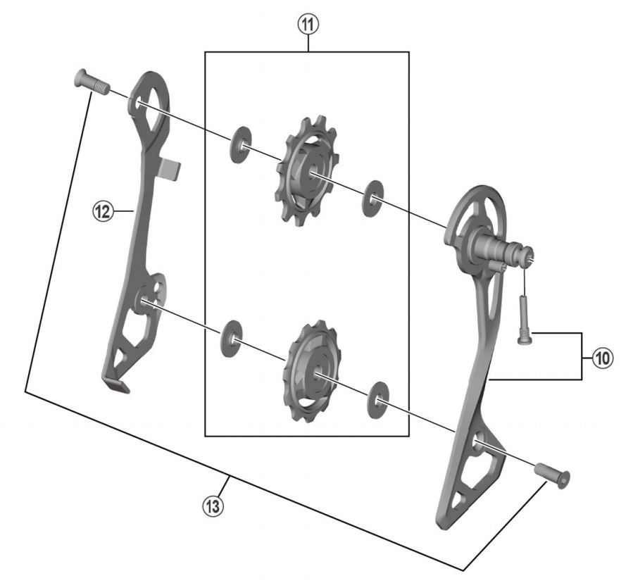 Shimano Inderplade til RD-R8000