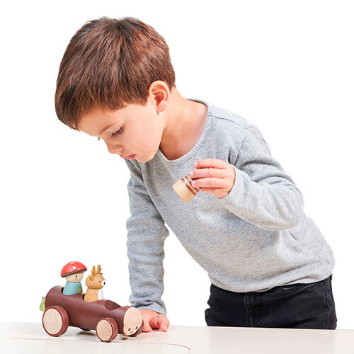 Tender leaf toys taxi bosdieren