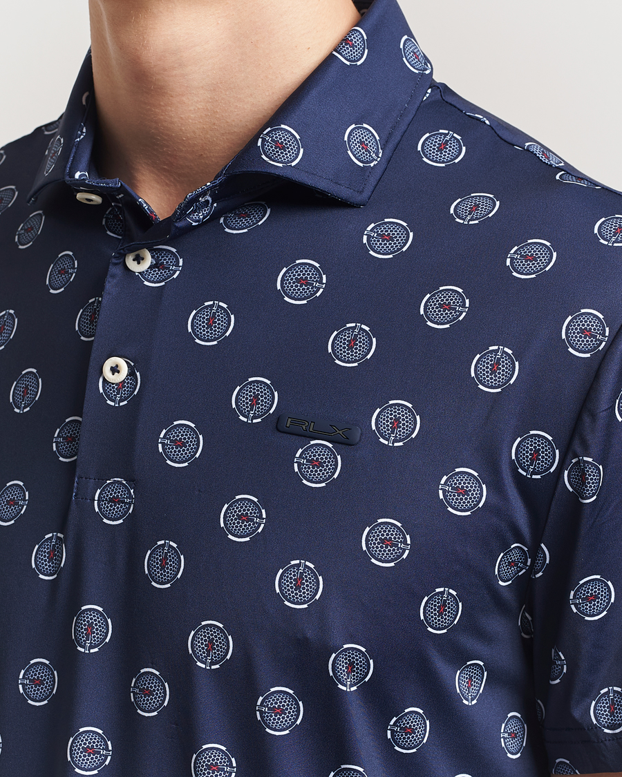 RLX Ralph Lauren Airflow Active Polo Mini G Golfball/Refined Navy