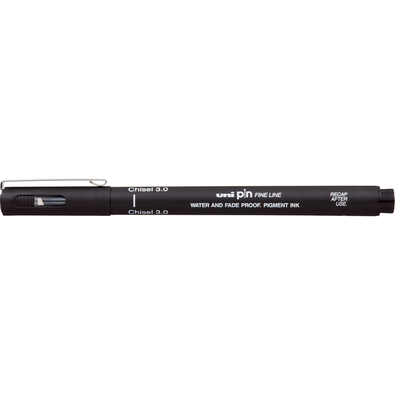 Uni-Ball Fineliner Pin, 3.0 mm, schwarz