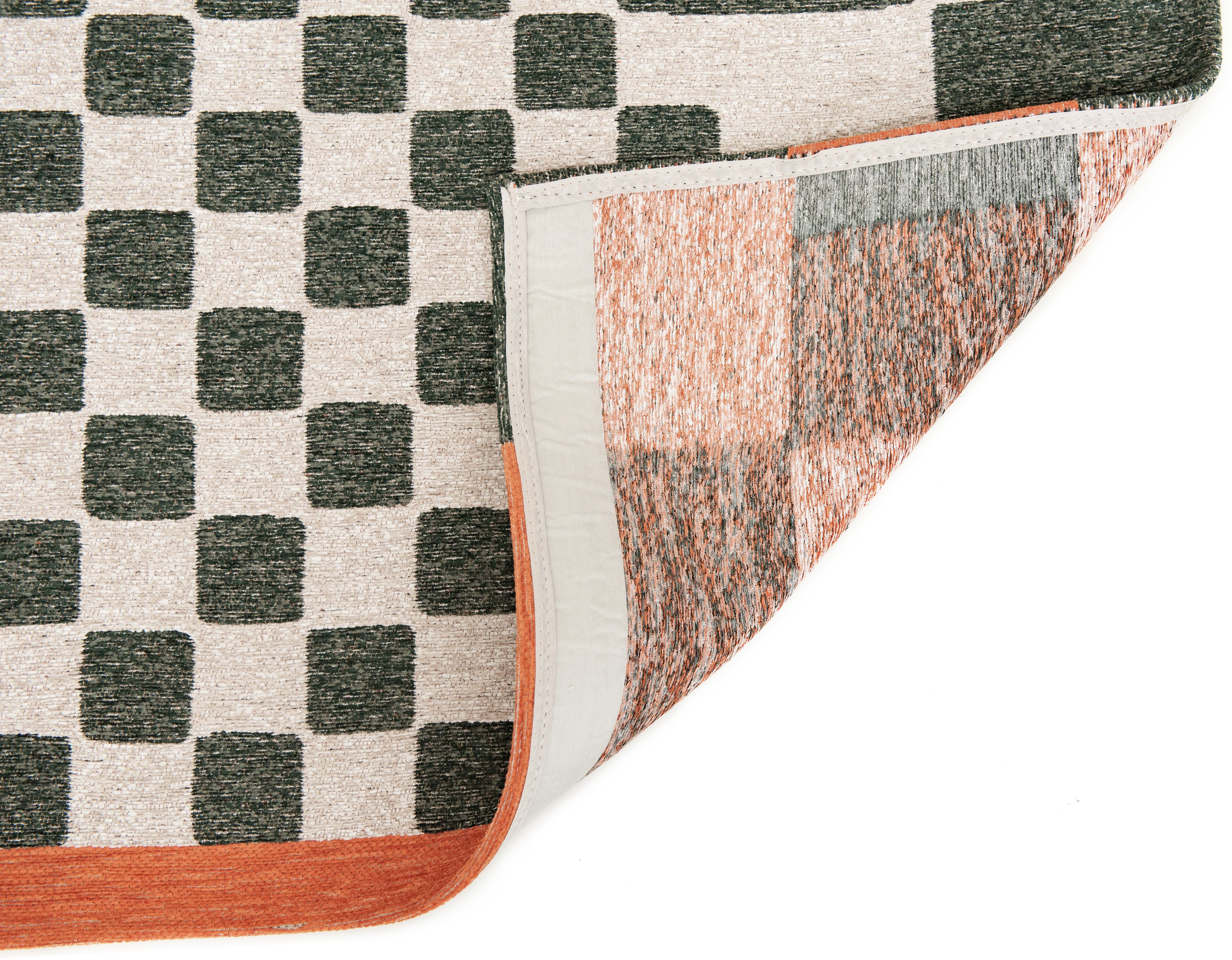 Vloerkleed Deep Green 9339 Chess  | Louis de Poortere