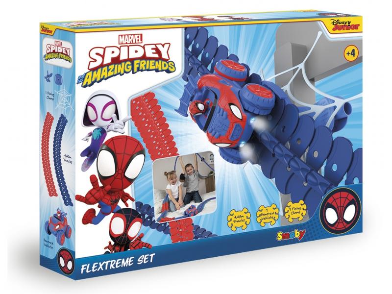 Smoby FleXtreme Spidey: Rennbahn-Set Strecken-Set mit Fahrzeug