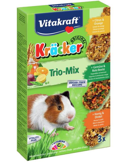 Vitakraft Cavia Kracker 3in1 - Knaagdiersnack