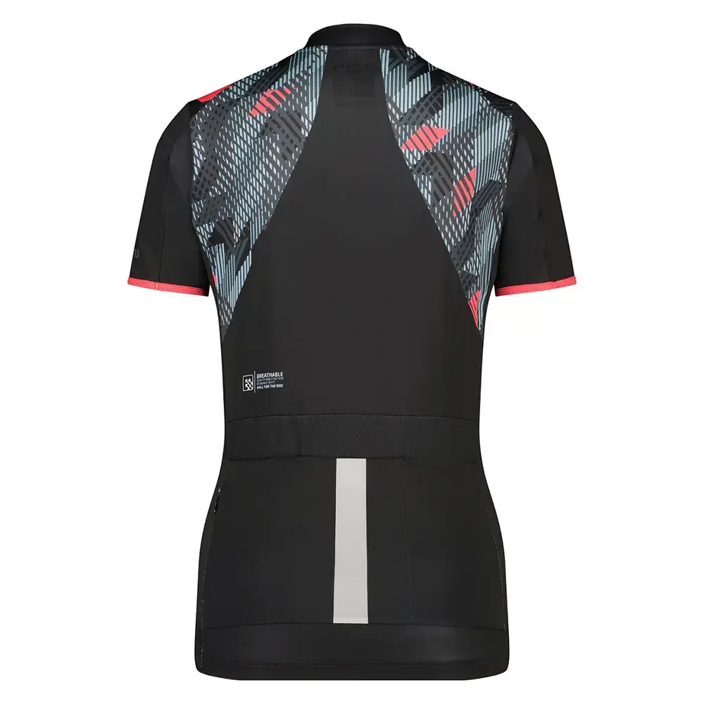 Shimano Sagami Fietsshirt Korte Mouwen Grijs/Roze/Zwart Dames