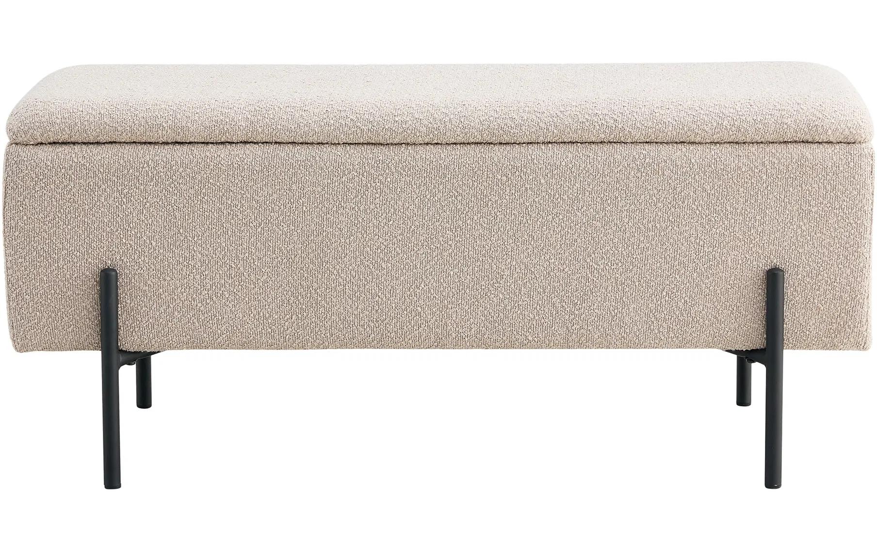 Sitztruhe Watford 36.5 x 95 x 46 cm, Beige<br>Sitzbank mit Stauraum