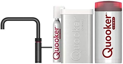 Fusion Square Quooker Reservoirs Combi+ und Cube Sofort-Kochend-Wasserhahn (schwarz)