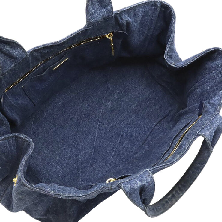 Prada Vintage Prada Canapa Tote Blue