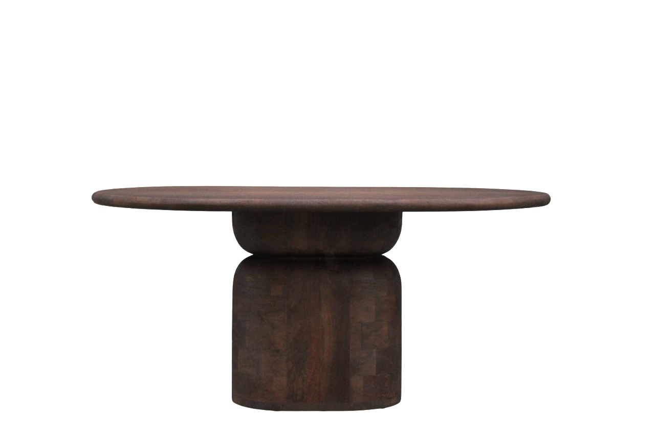 Eettafel Lissabon ovaal kolompoot 200cm