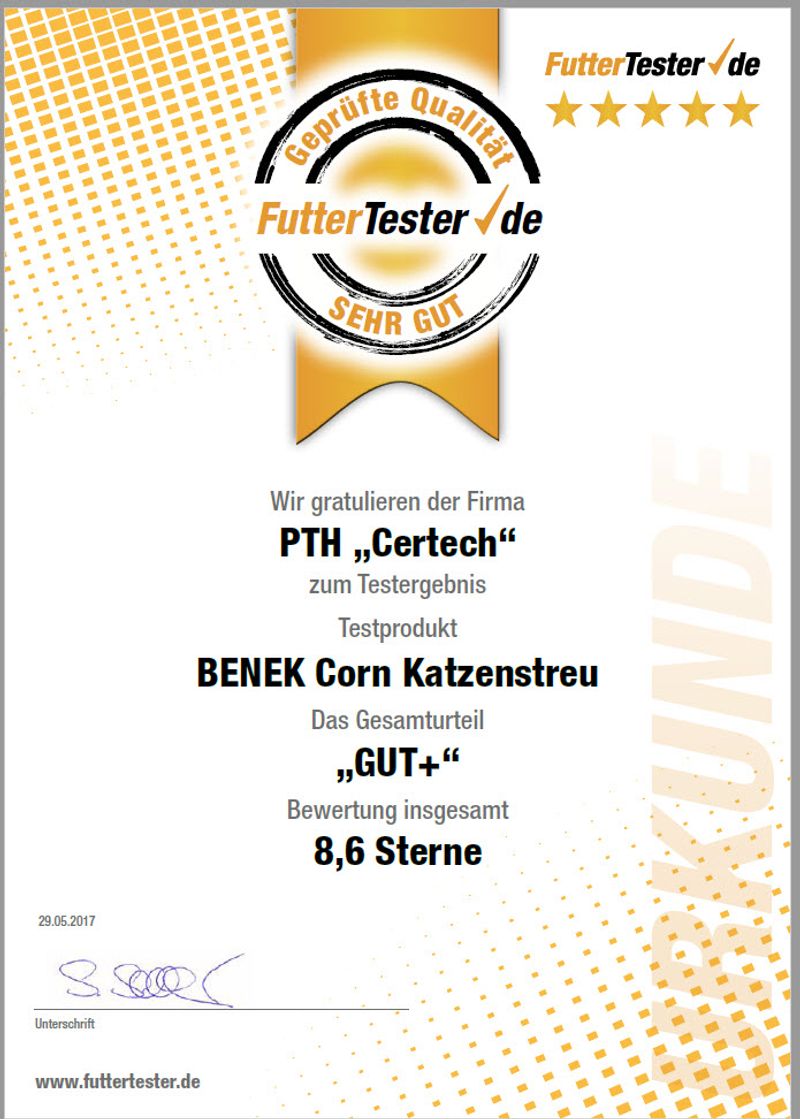 Litière Super Benek Corn Cat, senteur herbe fraîchement coupée