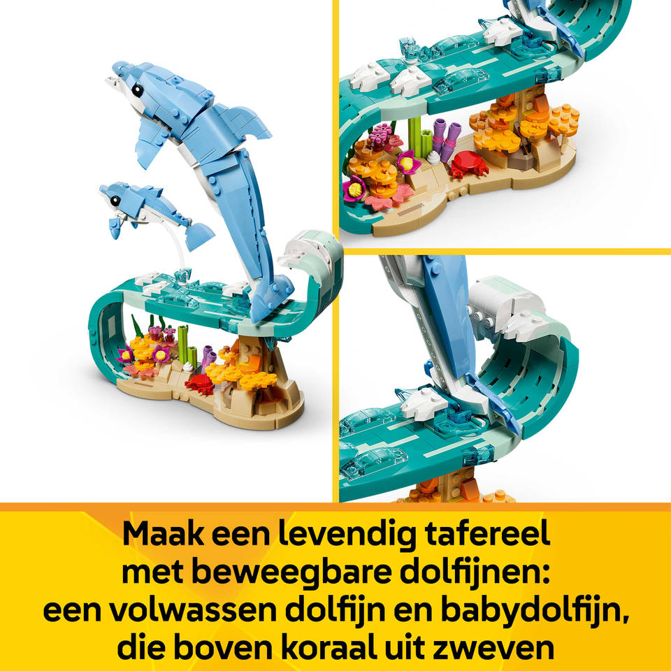 LEGO Creator 3-in-1 zeedieren prachtige dolfijnen 31385