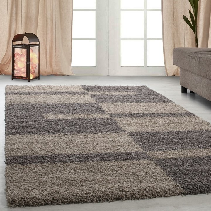 Hoogpolig vloerkleed - Gala Taupe | Zachte en warme voeten