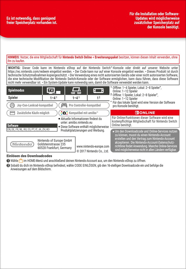 Nintendo Switch Spielesoftware »Mario Kart 8 Deluxe« Nintendo Switch inkl. Booster-Streckenpass