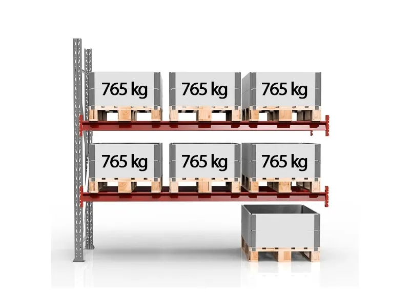 Pallereol Følgesektion 2500x2750mm 3x760kg
