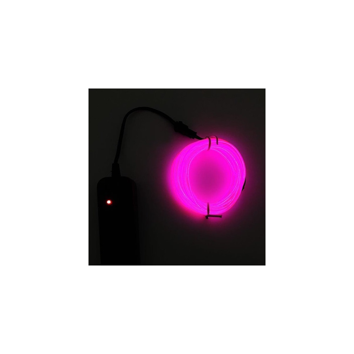 Batteridrevet Led Glowstrip Neon sløyfe 3 Meter - Cerise